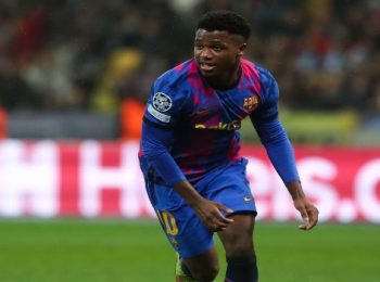 Ansu Fati scores Barcelona’s winner against Dynamo Kyiv