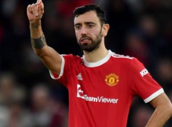“Hoping to learn and improve by playing alongside Christian Eriksen,” says Manchester United midfielder Bruno Fernandes