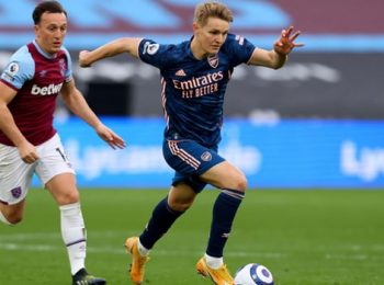Jamie Redknapp hails Arsenal captain Martin Odegaard as the best midifelder in the Premier League
